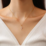 Crystal Cross  Necklace