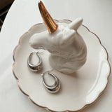 Alison Hoop Earrings Silver - BYOUJEWELRY