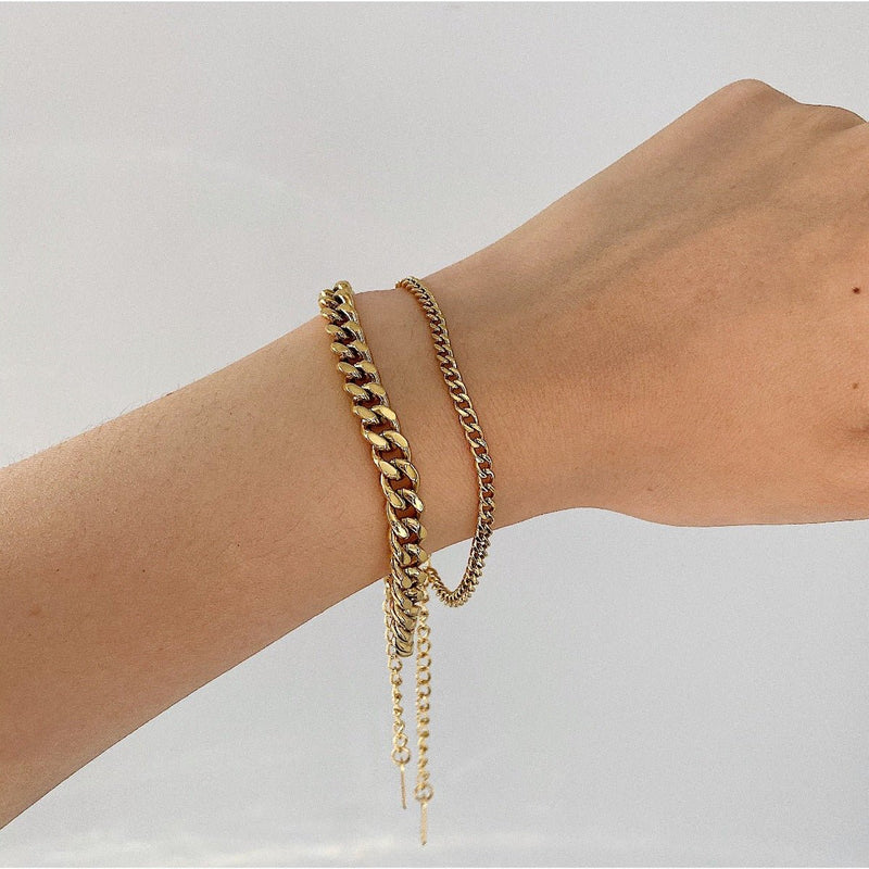 Charlotte Curb Chain Bracelet - BYOUJEWELRY