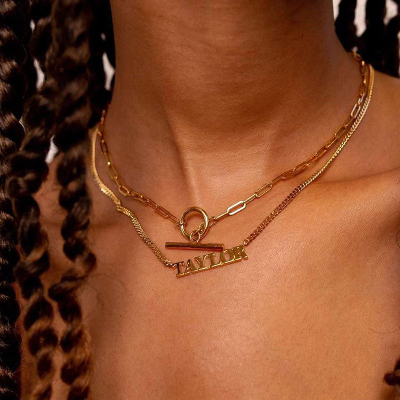 Felice ✨ BYOU Jewelry - Félice Gold PaperClip Chain Link Necklace – BYOUJEWELRY
