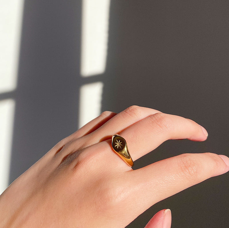 Floria Signet Ring - BYOUJEWELRY