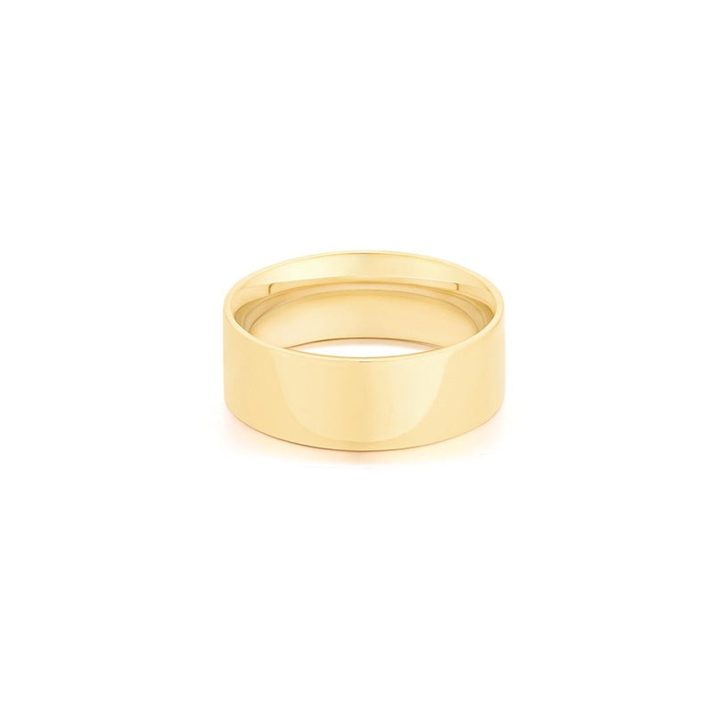 Gold Simple Wide Band - BYOUJEWELRY
