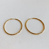 Paris 40mm Hoop Earrings - BYOUJEWELRY