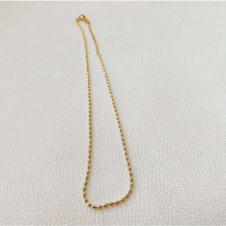 BYOU Jewelry - Jeanne Gold Dainty Bead Necklace – BYOUJEWELRY