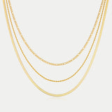 Joelle Three-Layered Necklace - BYOUJEWELRY