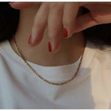 Sophie Gold Figaro Chain - BYOUJEWELRY