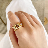 Zelle Gold Chunky Ring - BYOUJEWELRY